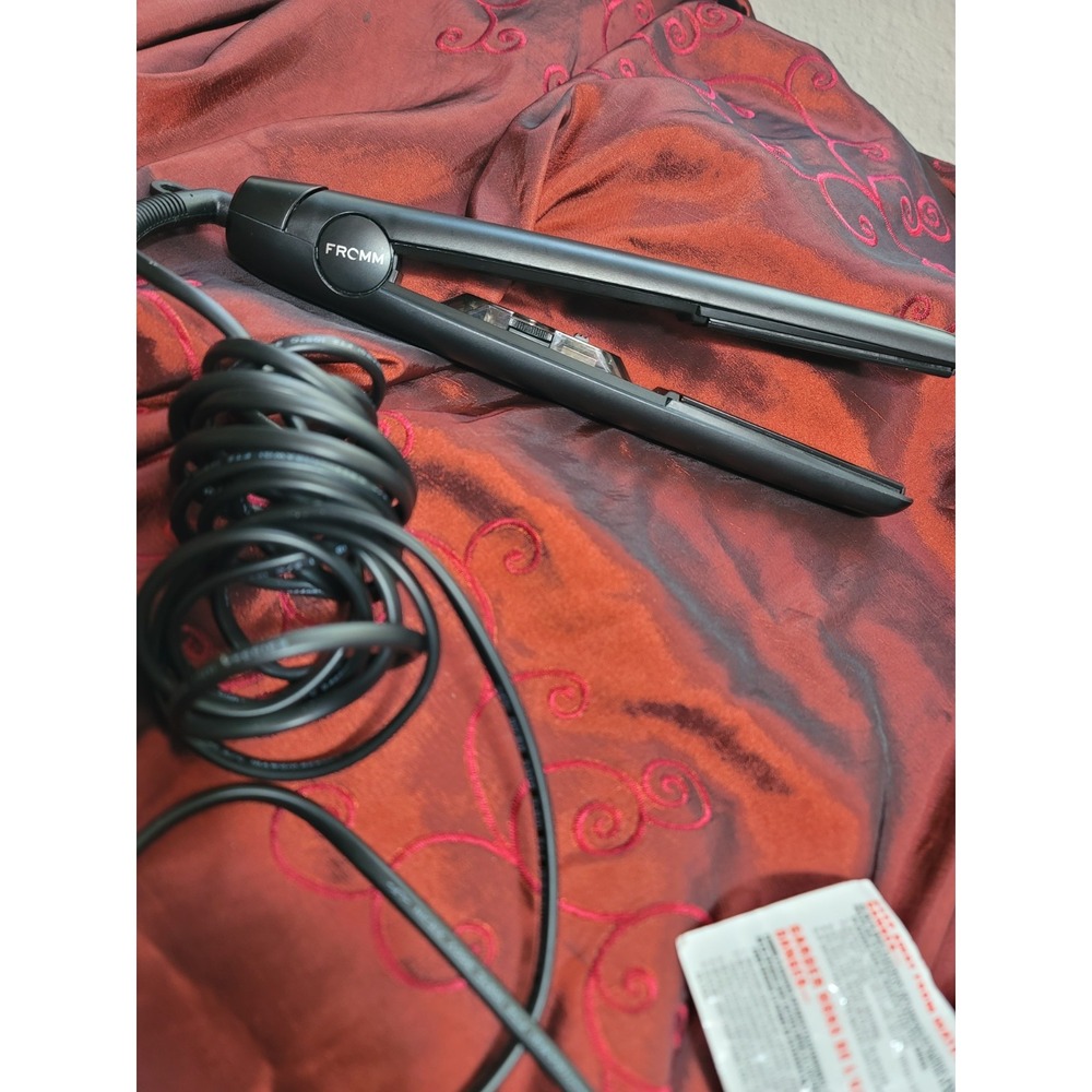 Fromm F8001 Elite Thermal 1" Professional Hair Straightener Flat Iron Black - Picture 3 of 7